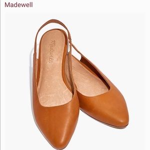 Madewell Margot Slingback Flat in Leather